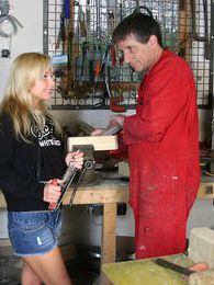 KiloPics presents: Blonde teenage beauty fucking her old and horny handyman