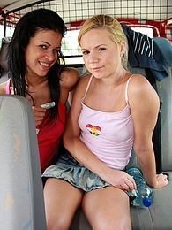 KiloPics presents: Naughty young Ellis and her hot friend share a hard cock