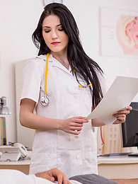 KiloPics presents: Gorgeous and horny nurse Mia Evans fucks her hung patient