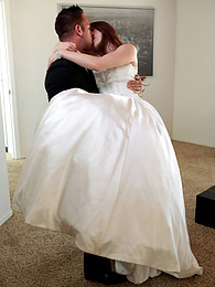 KiloPics presents: Bride with big fake tits Veronica Vain gets her trimmed pussy nailed deep