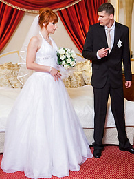 KiloPics presents: Redhead Czech bride Lucy Bell getting double fucked on her wedding day