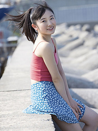 KiloPics presents: Asian teen Chisaki Morito demonstrates her tiny tits and demonstrates her exposed body outdoors